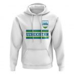 Uzbekistan Core Football Country Hoody (White)