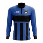 Estonia Concept Football Half Zip Midlayer Top (Blue-Black)