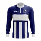 Finland Concept Football Half Zip Midlayer Top (Navy-White)