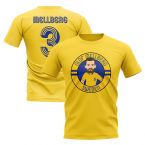 Olof Mellberg Sweden Illustration T-Shirt (Yellow)