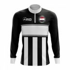 Yemen Concept Football Half Zip Midlayer Top (Black-White)
