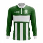 Norfolk Islands Concept Football Half Zip Midlayer Top (Green-White)