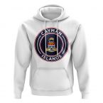 Cayman Islands Football Badge Hoodie (White)