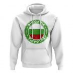 Bulgaria Football Badge Hoodie (White)