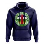 Central African Republic Football Badge Hoodie (Navy)