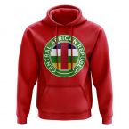 Central African Republic Football Badge Hoodie (Red)