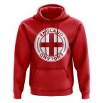 England Football Badge Hoodie (Red)