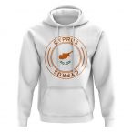 Cyprus Football Badge Hoodie (White)