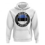 Estonia Football Badge Hoodie (White)