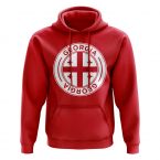 Georgia Football Badge Hoodie (Red)