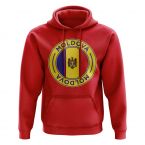 Moldova Football Badge Hoodie (Red)