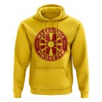 Macedonia Football Badge Hoodie (Yellow)