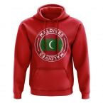 Maldives Football Badge Hoodie (Red)