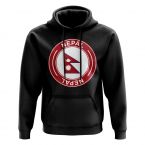 Nepal Football Badge Hoodie (Black)