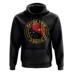 Papa New Guinea Football Badge Hoodie (Black)