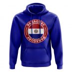 Paraguay Football Badge Hoodie (Royal)