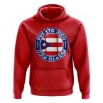Puerto Rico Football Badge Hoodie (Red)