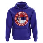 Serbia Football Badge Hoodie (Royal)