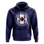 South Korea Football Badge Hoodie (Navy)