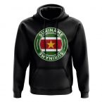 Suriname Football Badge Hoodie (Black)