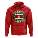 Suriname Football Badge Hoodie (Red)