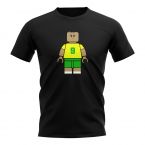 Ronaldo Brazil Brick Footballer T-Shirt (Black)
