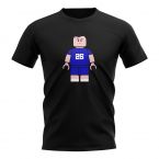 Gianfranco Zola Chelsea Brick Footballer T-Shirt (Black)