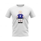 Paul Gascoigne Rangers Brick Footballer T-Shirt (White)
