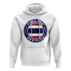 Thailand Football Badge Hoodie (White)