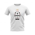 Alan Shearer Newcastle Brick Footballer T-Shirt (White)