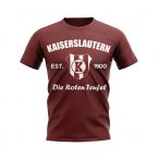 Kaiserslautern Established Football T-Shirt (Maroon)