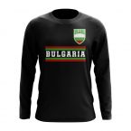 Bulgaria Core Football Country Long Sleeve T-Shirt (Black)