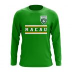 Macau Core Football Country Long Sleeve T-Shirt (Green)