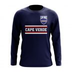 Cape Verde Core Football Country Long Sleeve T-Shirt (Navy)