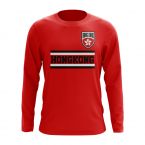 Hong Kong Core Football Country Long Sleeve T-Shirt (Red)