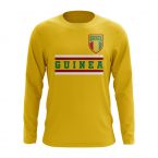 Guinea Core Football Country Long Sleeve T-Shirt (Yellow)