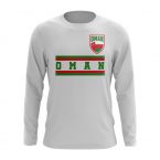 Oman Core Football Country Long Sleeve T-Shirt (White)