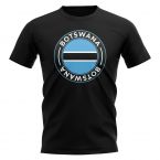 Botswana Football Badge T-Shirt (Black)