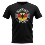 Germany Football Badge T-Shirt (Black)