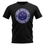 New Zealand Football Badge T-Shirt (Black)