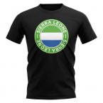 Sierra Leone Football Badge T-Shirt (Black)