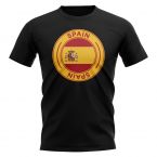 Spain Football Badge T-Shirt (Black)