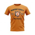Newport County Established Football T-Shirt (Orange)