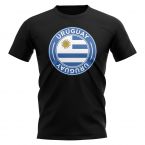 Uruguay Football Badge T-Shirt (Black)