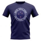 New Zealand Football Badge T-Shirt (Navy)