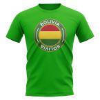 Bolivia Football Badge T-Shirt (Green)