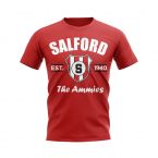 Salford CIty Established Football T-Shirt (Red)