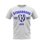 Strasbourg Established Football T-Shirt (White)