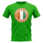 Ivory Coast Football Badge T-Shirt (Green)