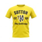 Sutton Established Football T-Shirt (Yellow)